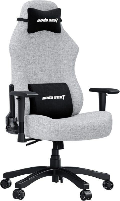 AndaSeat Luna Gaming Chair – Grey Fabric (AD18-44-G-F)