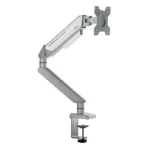 AndaSeat STEALTH II A6D Ergonomic Single Monitor Arm, [Silver White]