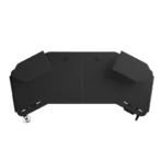 AndaSeat Shadow Warrior Electric Gaming Desk, Adjustable Carbon Fiber Texture Tabletop RGB, Black - Image 2