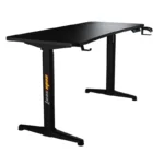AndaSeat Terminator Electric Gaming Desk, Adjustable Carbon Fiber Texture Tabletop RGB, Black