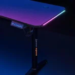 AndaSeat Terminator Electric Gaming Desk, Adjustable Carbon Fiber Texture Tabletop RGB, Black - Image 6