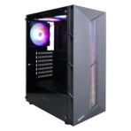 ATX M-ATX RGB Gaming Case with Tempered Glass and RGB Fans