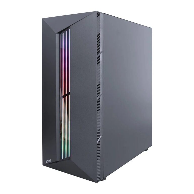 ATX M-ATX RGB Gaming Case with Tempered Glass and RGB Fans