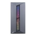 ATX M-ATX RGB Gaming Case with Tempered Glass and RGB Fans