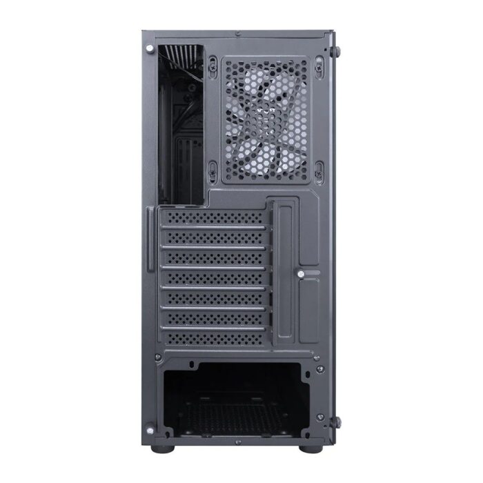 ATX M-ATX RGB Gaming Case with Tempered Glass and RGB Fans