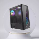 RGB Gaming PC Case with Tempered Glass and 3 RGB Fans