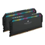 CORSAIR DOMINATOR- PLATINUM RGB 64GB (2x32GB) DDR5 DRAM 6000MT-CL40 Memory Kit - Black