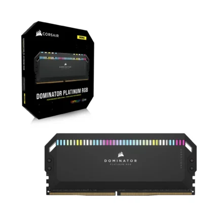 CORSAIR DOMINATOR- PLATINUM RGB 64GB (2x32GB) DDR5 DRAM 6000MT-CL40 Memory Kit - Black