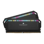 CORSAIR DOMINATOR- PLATINUM RGB 64GB (2x32GB) DDR5 DRAM 6000MT-CL40 Memory Kit - Black