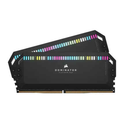 CORSAIR DOMINATOR- PLATINUM RGB 64GB (2x32GB) DDR5 DRAM 6000MT-CL40 Memory Kit - Black