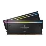 CORSAIR DOMINATOR® TITANIUM RGB 96GB (2x48GB) DDR5 DRAM 6600MT/s CL32 Intel XMP Memory Kit — Black