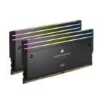 CORSAIR DOMINATOR® TITANIUM RGB 96GB (2x48GB) DDR5 DRAM 6600MT/s CL32 Intel XMP Memory Kit — Black - Image 2