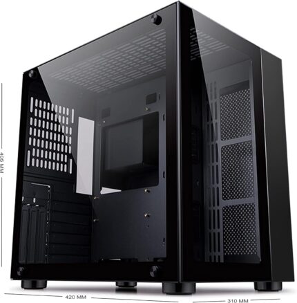 Frozer Skyline-M Micro ATX PC Case with Sleek Front Panel and Tempered Glass Side Panel