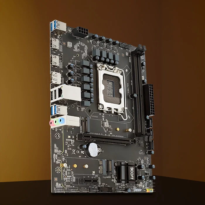 Intel H610 Motherboard with DDR4, PCIe 4.0, Dual HDMI, and M.2 Slot