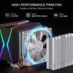 Redragon CC-2188 ARGB CPU Cooler with RGB Fans and Dual Tower Heat Sink