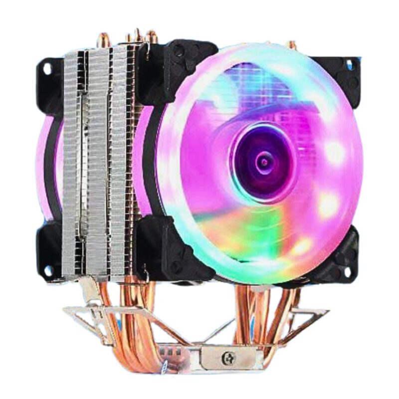 Thunder Squall TAC-225 ARGB CPU Cooler with Dual Fan and RGB Lighting