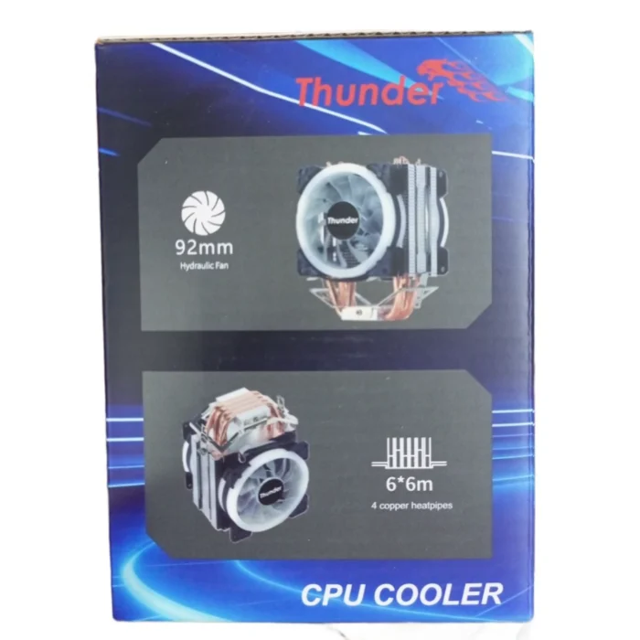 Thunder Squall TAC-225 ARGB CPU Cooler with Dual Fan and RGB Lighting