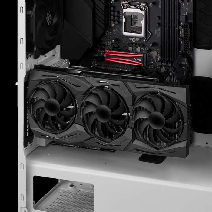 XPG Defender Mid Tower Gaming Chassis – White - Image 4