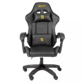 Ergonomic PVC Gaming Chair with Linkage Armrest and 120kg Capacity