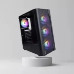 Boost Lion with 4 RGB Fan ATX Gaming Case Black