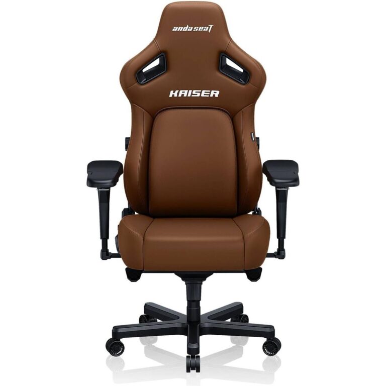 Anda Seat Kaiser 4 L Gaming Chair in Bentley Brown – Front View