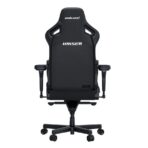Anda Seat Kaiser 4 L Fabric Gaming Chair in Carbon Black – side and front view