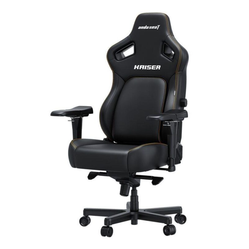 Anda Seat Kaiser 4 XL Leather Gaming Chair in Elegant Black finish
