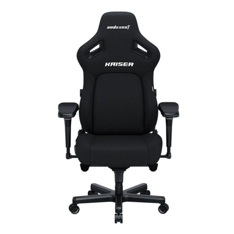 Anda Seat Kaiser 4 XL Fabric Gaming Chair – Carbon Black – ergonomic XL gaming chair with premium fabric