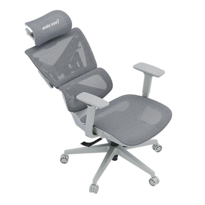 Anda Seat X-Air Mega Mesh Gaming Chair Ash Grey – Side View