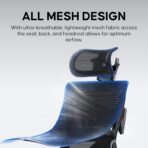 Anda Seat X-Air Pro Mesh Gaming Chair – Ergonomic Mesh Office Chair for Adults, Ash Grey