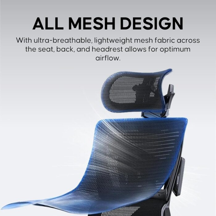 Anda Seat X-Air Pro Mesh Gaming Chair – Ergonomic Mesh Office Chair for Adults, Ash Grey