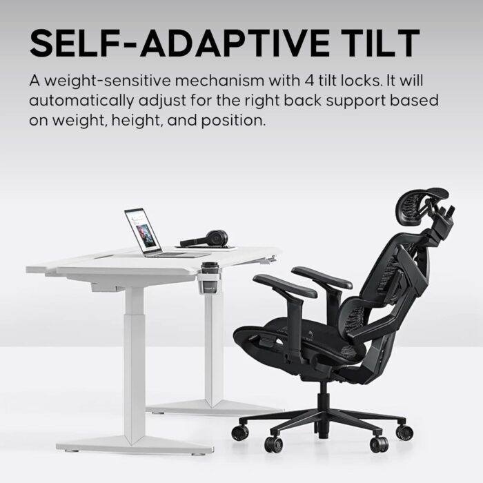 Anda Seat X-Air Pro Mesh Gaming Chair – Ergonomic Mesh Office Chair for Adults, Ash Grey