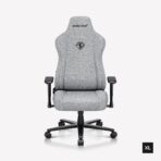 "AndaSeat Novis XL Ergonomic Gaming Chair – Ash Gray Linen Fabric"