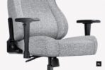 "AndaSeat Novis XL Ergonomic Gaming Chair – Ash Gray Linen Fabric"