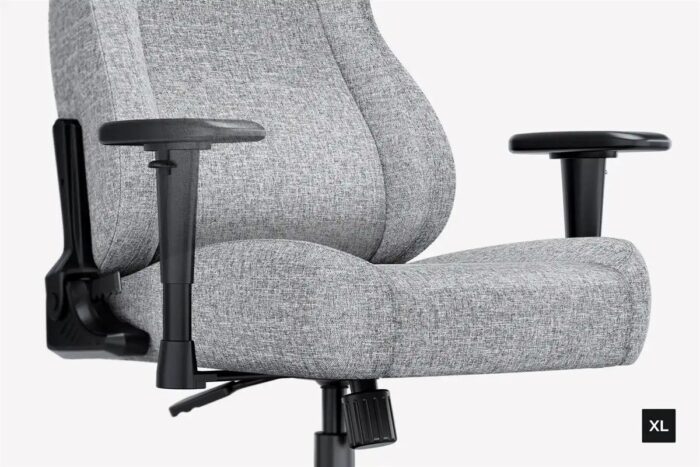 "AndaSeat Novis XL Ergonomic Gaming Chair – Ash Gray Linen Fabric"