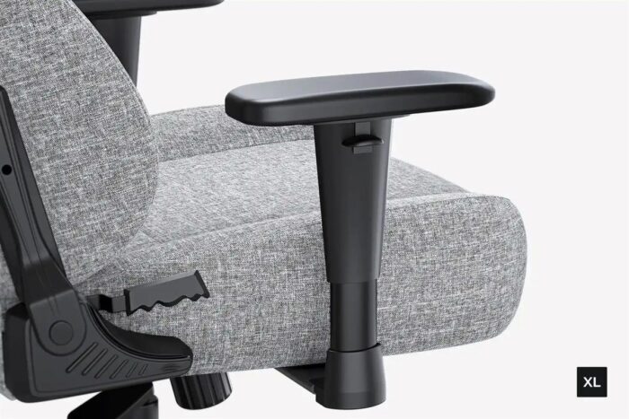 "AndaSeat Novis XL Ergonomic Gaming Chair – Ash Gray Linen Fabric"