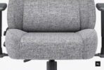 "AndaSeat Novis XL Ergonomic Gaming Chair – Ash Gray Linen Fabric"