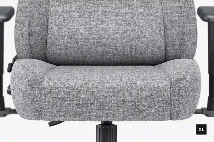 "AndaSeat Novis XL Ergonomic Gaming Chair – Ash Gray Linen Fabric"