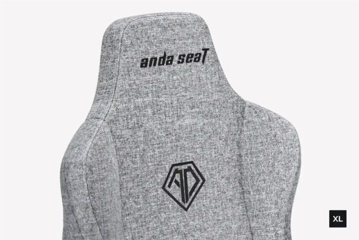 "AndaSeat Novis XL Ergonomic Gaming Chair – Ash Gray Linen Fabric"