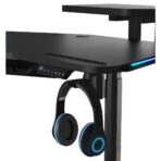 AndaSeat Shadow Warrior Electric Gaming Desk with RGB Lighting – Black