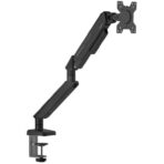 AndaSeat Stealth II A6D black ergonomic monitor arm holding a curved display