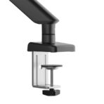 AndaSeat Stealth II A6D black ergonomic monitor arm holding a curved display
