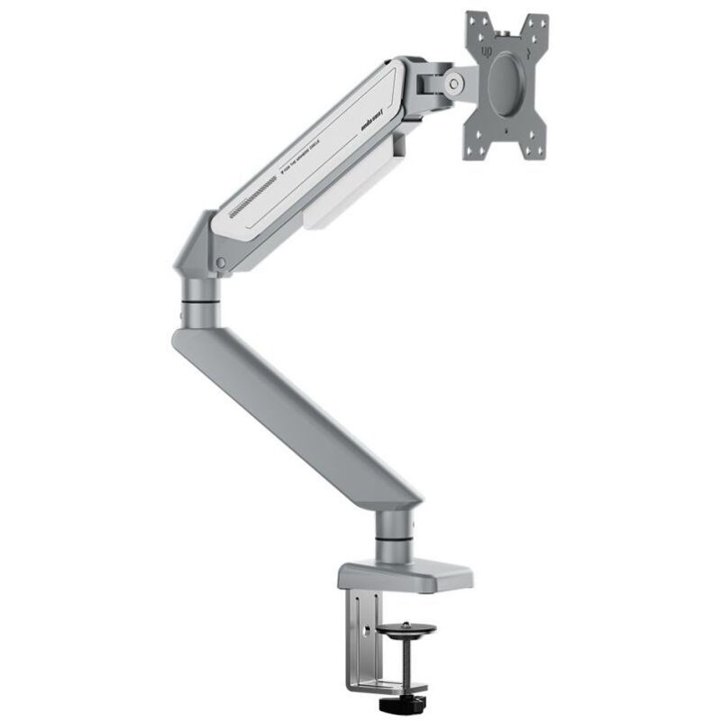 AndaSeat STEALTH II A6D Ergonomic Single Monitor Arm – Silver White