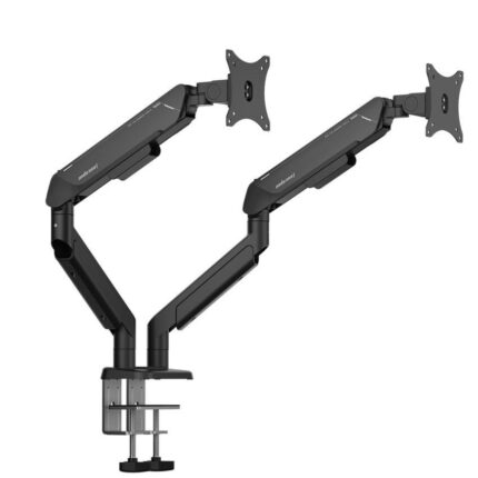 AndaSeat Stealth Pro II Duo A9-2S Dual Monitor Arm in Black and White