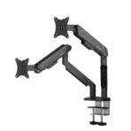 AndaSeat Stealth Pro II Duo A9-2S Dual Monitor Arm in Black and White