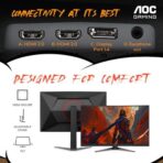 AOC C27G4H 27" Curved Gaming Monitor – 180Hz, HDR10, Adaptive Sync