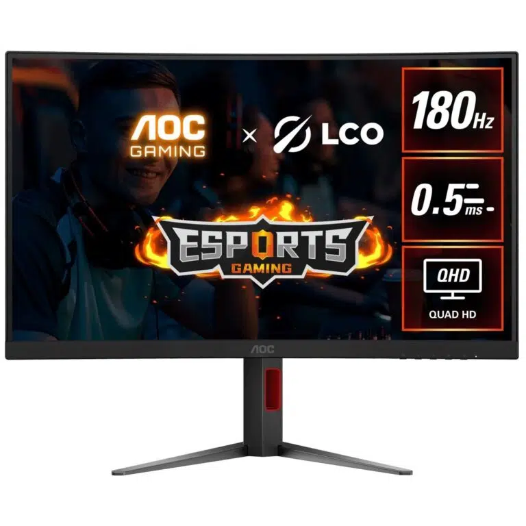 AOC CQ27G4 27-inch QHD Curved Gaming Monitor with 180Hz Refresh Rate