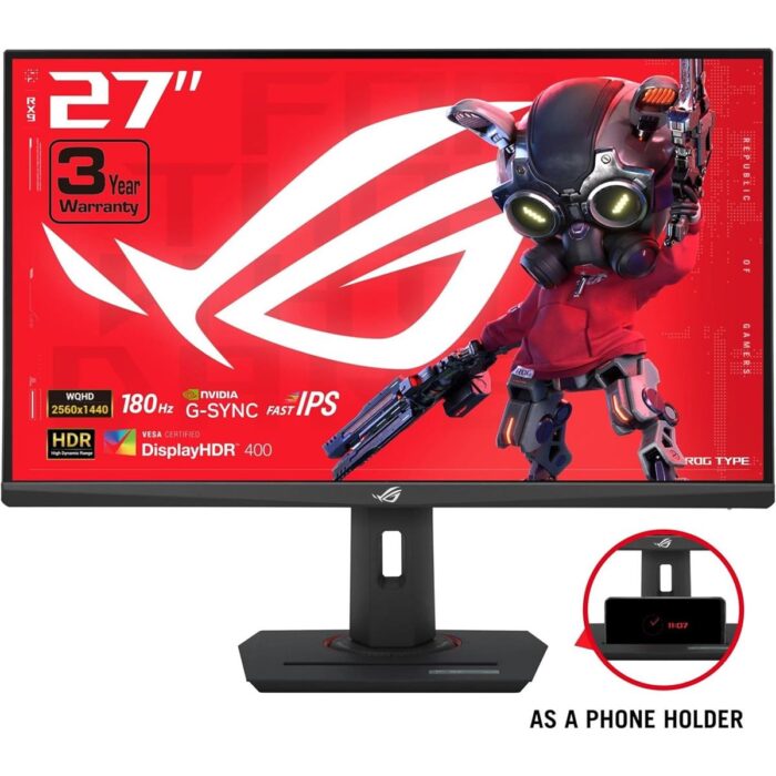 ASUS ROG Strix XG27ACS 27-inch QHD Gaming Monitor Front View