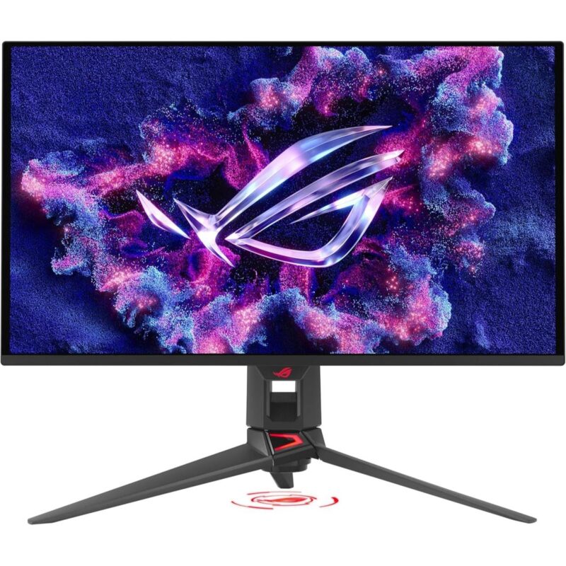 Asus ROG Swift OLED PG27UCDM 27″ gaming monitor angled view