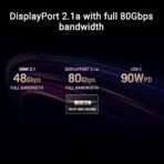 Asus ROG Swift OLED PG27UCDM 27″ gaming monitor angled view